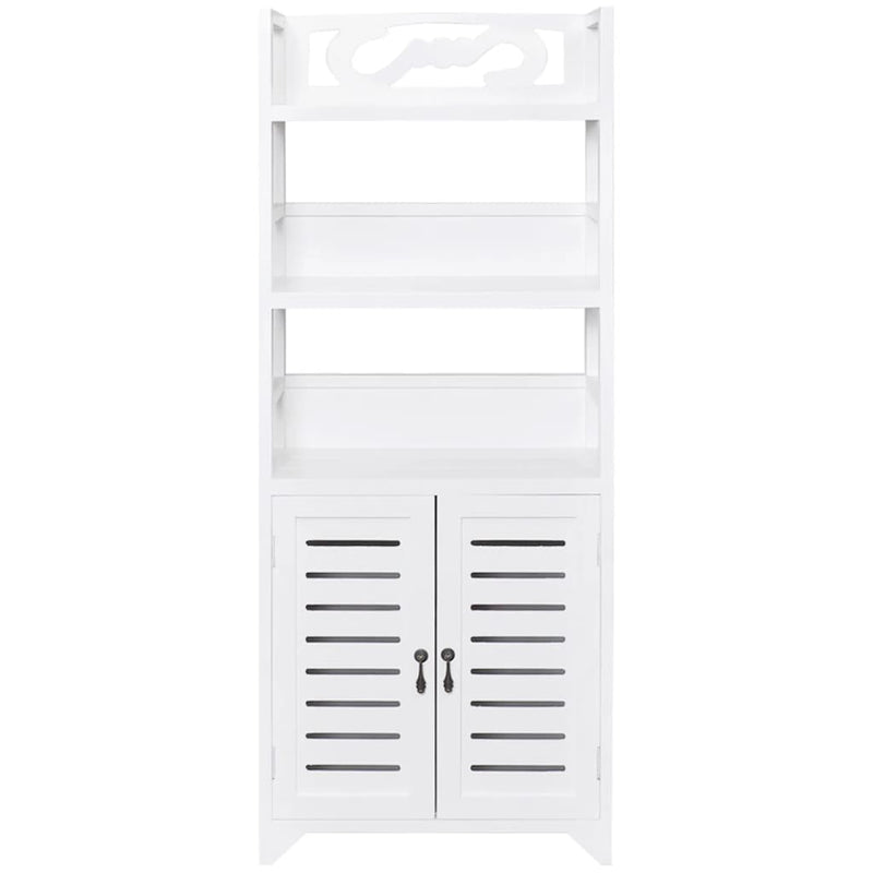 Bathroom Cabinet Albuquerque Wood White 46x24x117.5 cm