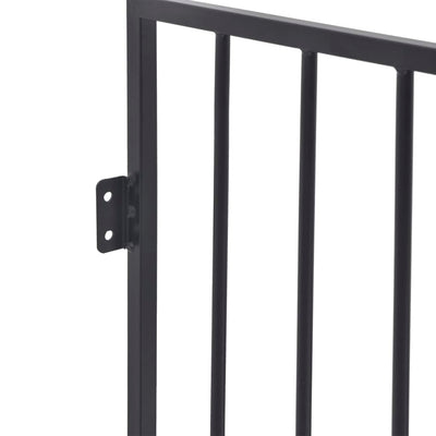 Pet Fireplace Fence Steel Black