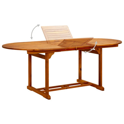 Garden Table 200x100x75 cm Solid Wood Acacia