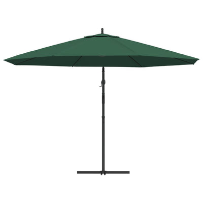 Cantilever Garden Parasol 3.5 m Green