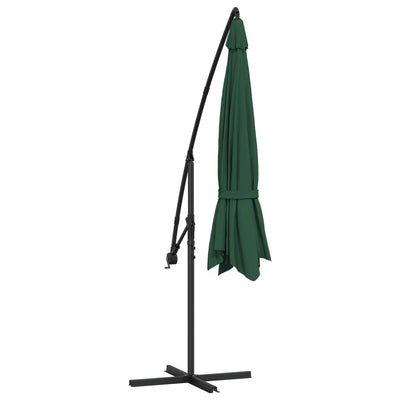 Cantilever Garden Parasol 3.5 m Green