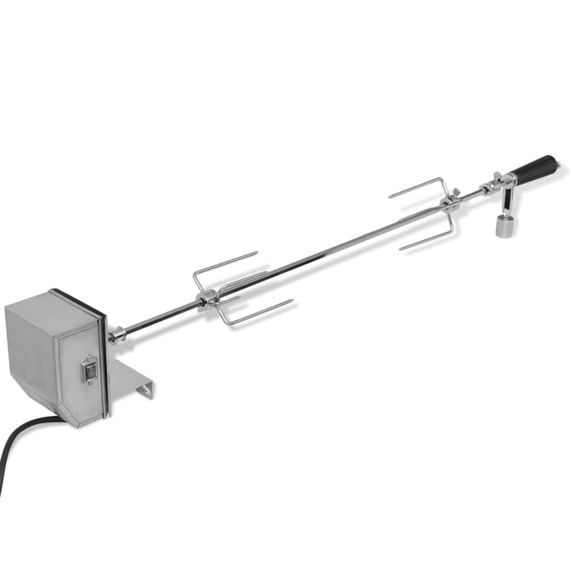 BBQ Rotisserie Spit with Professional Motor Steel 900 mm