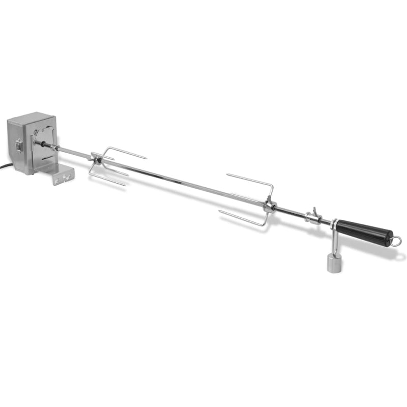 BBQ Rotisserie Spit with Professional Motor Steel 900 mm