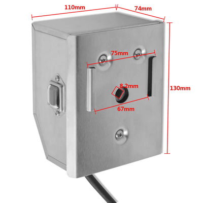 BBQ Rotisserie Spit with Professional Motor Steel 900 mm