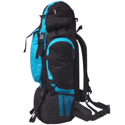 Hiking Backpack XXL 75 L Black and Blue