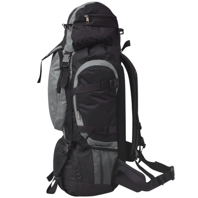 Hiking Backpack XXL 75 L Black and Grey