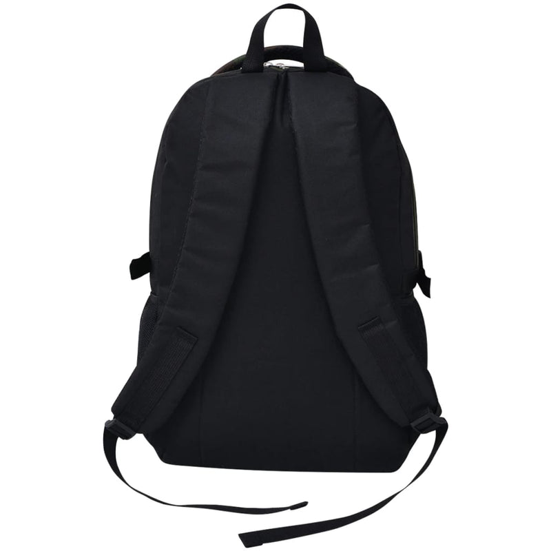 School Backpack 40 L Black and Camouflage