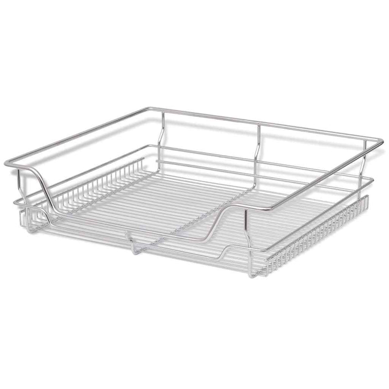 Pull-Out Wire Baskets 2 pcs Silver 600 mm