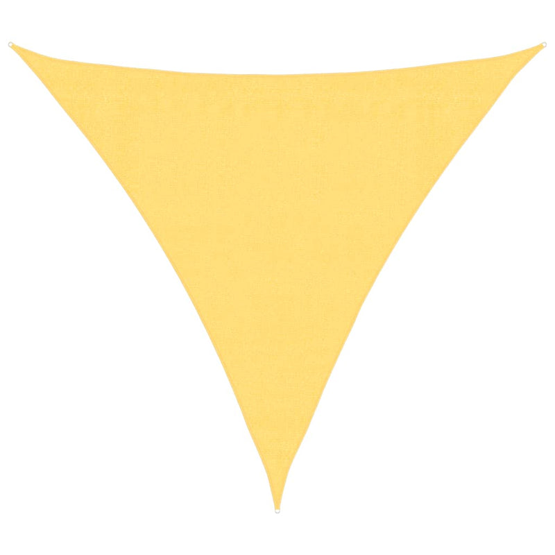 Sunshade Sail HDPE Triangular 3.6x3.6x3.6 m Beige