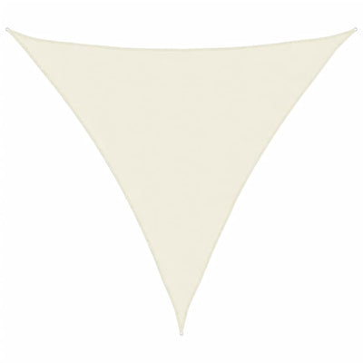 Sunshade Sail Oxford Fabric Triangular 5x5x5 m Cream