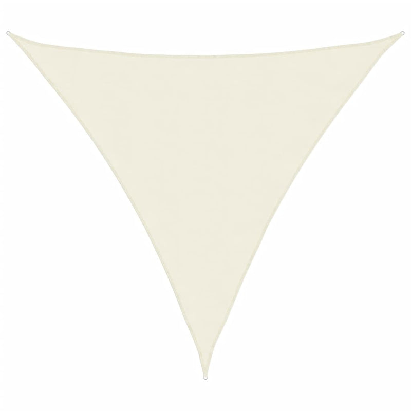 Sunshade Sail Oxford Fabric Triangular 5x5x5 m Cream