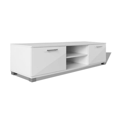 TV Cabinet High-Gloss White 120x40.5x35 cm