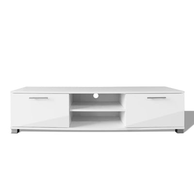 TV Cabinet High-Gloss White 120x40.5x35 cm