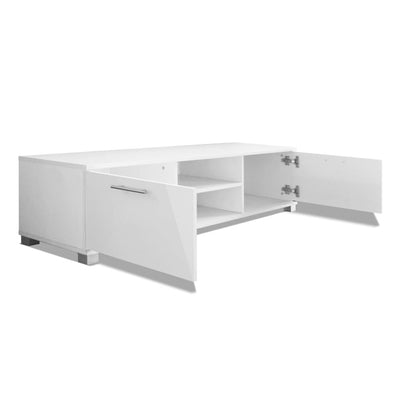 TV Cabinet High-Gloss White 120x40.5x35 cm