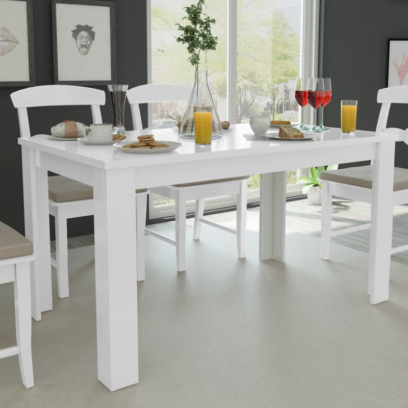 Dining Table 140x80x75 cm White