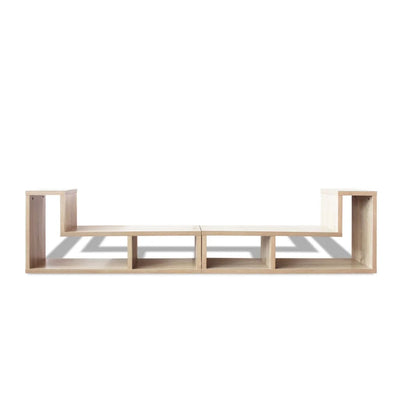 TV Cabinet Double L-Shaped Oak