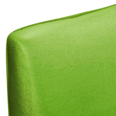 Straight Stretchable Chair Cover 4 pcs Green