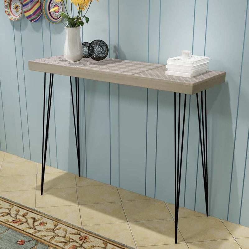 Console Table 90x30x71.5 cm Grey