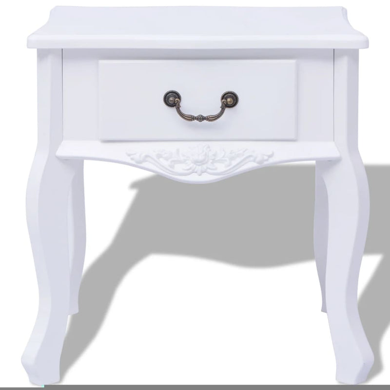 Bedside Cabinets 2 pcs MDF White