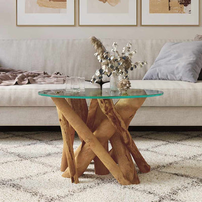 Coffee Table Solid Teak 60 cm