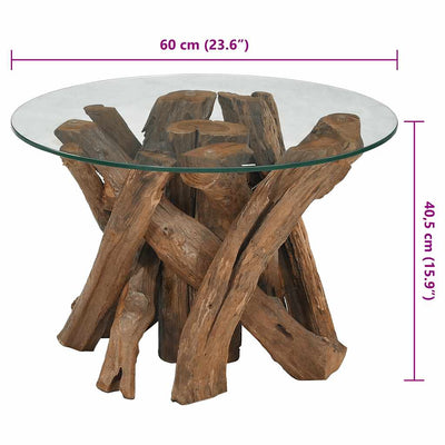 Coffee Table Solid Teak 60 cm