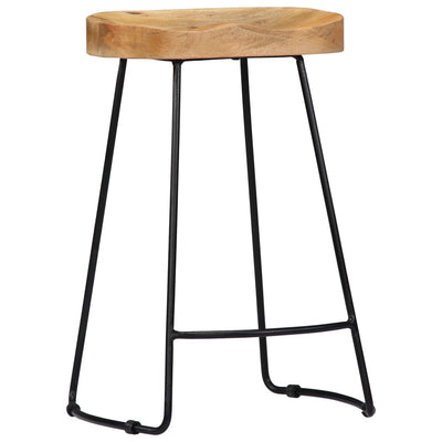 Gavin Bar Stools 2 pcs Solid Mango Wood