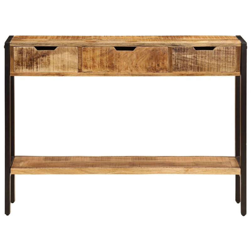 Sideboard with 3 Drawers 110x35x75 cm Solid Mango Wood