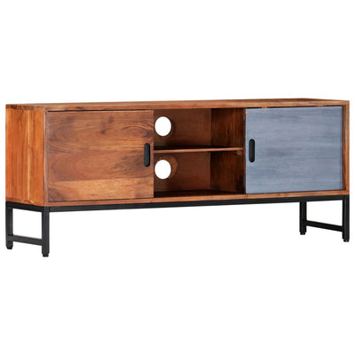 TV Cabinet 120x30x49 cm Solid Acacia Wood