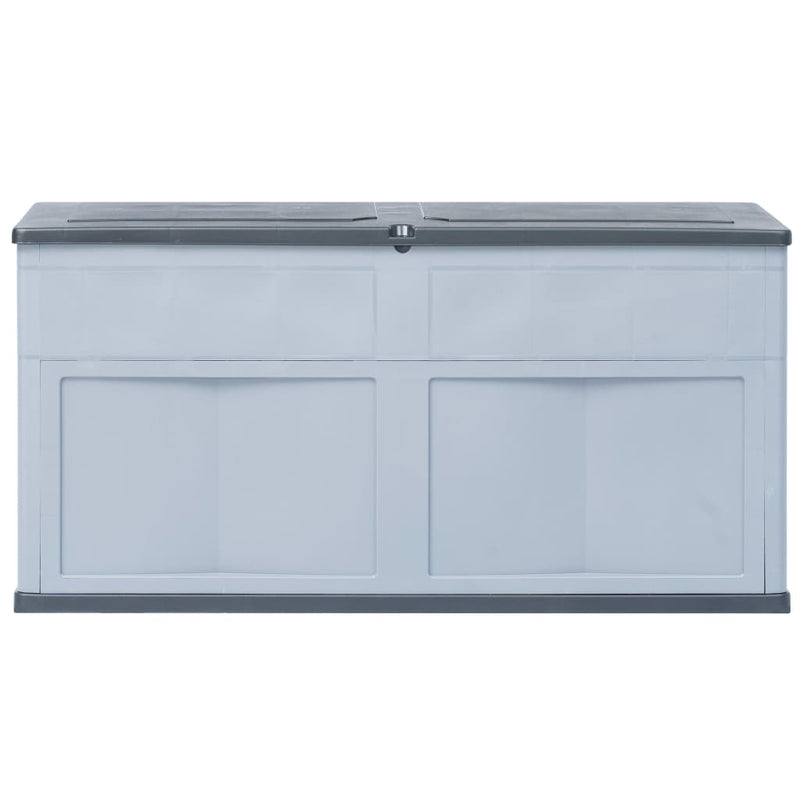 Garden Storage Box 320 L Grey Black