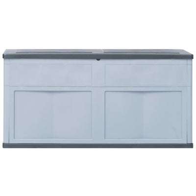 Garden Storage Box 320 L Grey Black