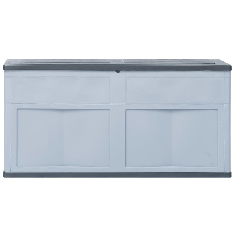 Garden Storage Box 320 L Grey Black