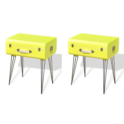 Bedside Cabinets 2 pcs 49.5x36x60 cm Yellow