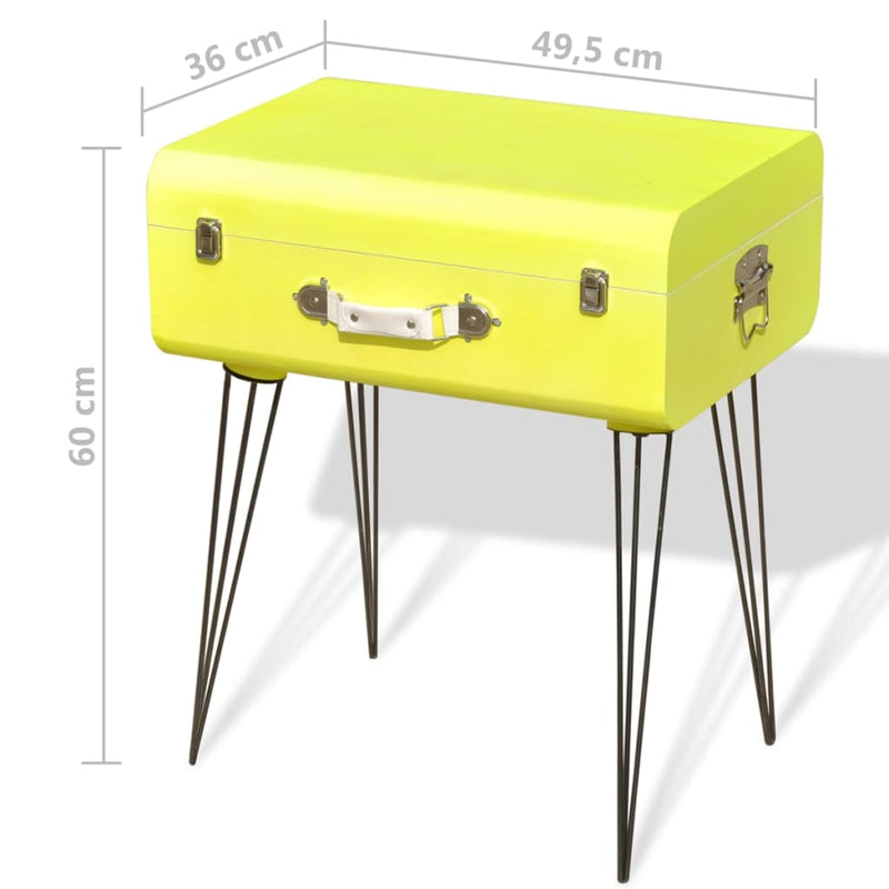 Bedside Cabinets 2 pcs 49.5x36x60 cm Yellow