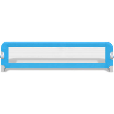 Toddler Safety Bed Rail 2 pcs Blue 150x42 cm