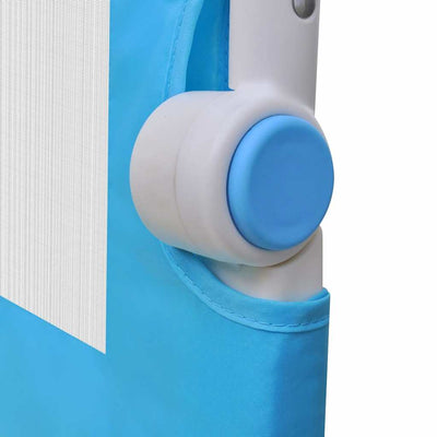 Toddler Safety Bed Rail 2 pcs Blue 150x42 cm