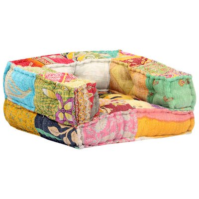 Modular Pouffe Patchwork Fabric