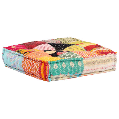 Modular Pouffe Patchwork Fabric