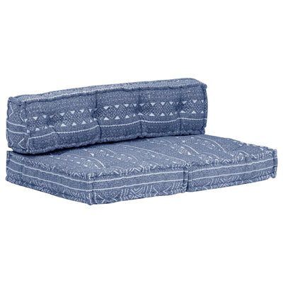 Pouffe Indigo Fabric