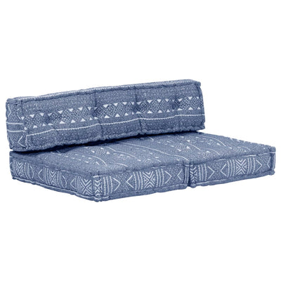 Pouffe Indigo Fabric