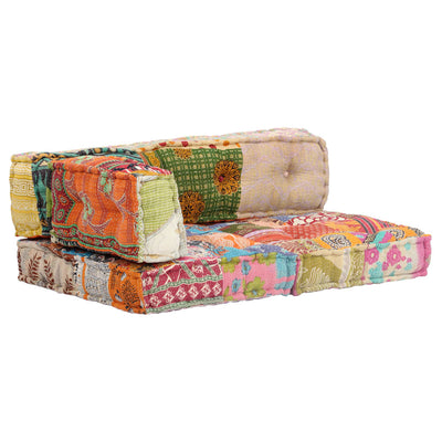 Pouffe Patchwork Fabric