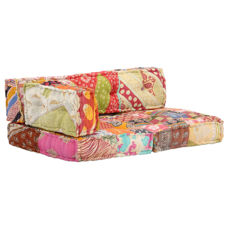 Pouffe Patchwork Fabric