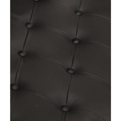 Aviator Armchair Black Real Leather