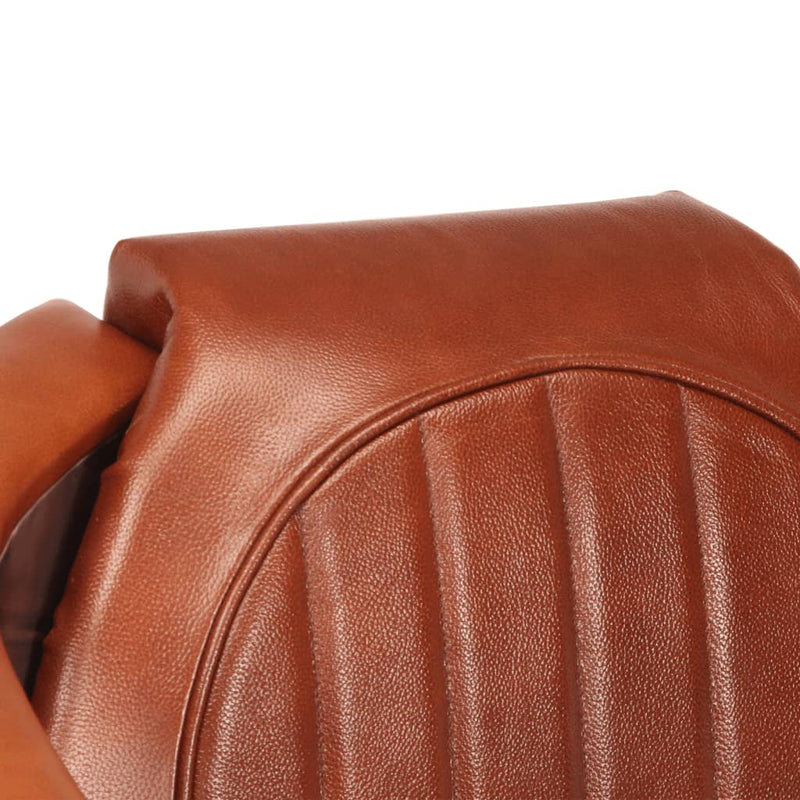 Aviator Armchair Brown Real Leather