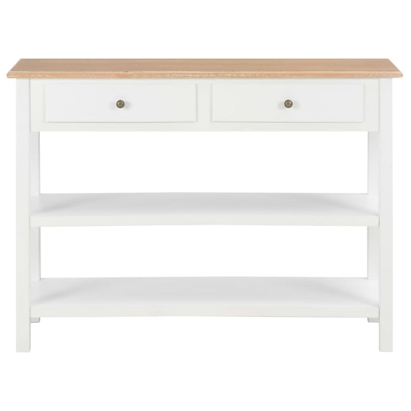 Sideboard White 110x35x80 cm MDF