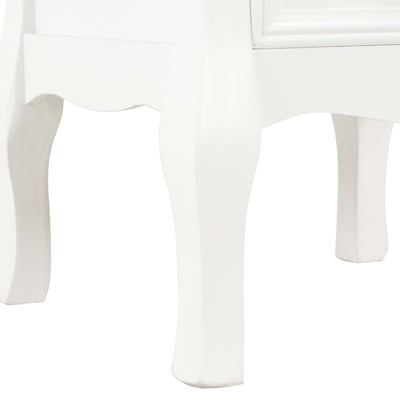 Bedside Cabinet 2 pcs White 35x30x49 cm MDF