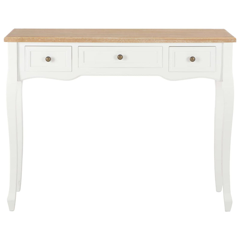 Dressing Console Table with 3 Drawers White