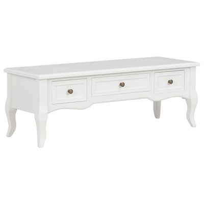 TV Cabinet White 100x35x35 cm Wood