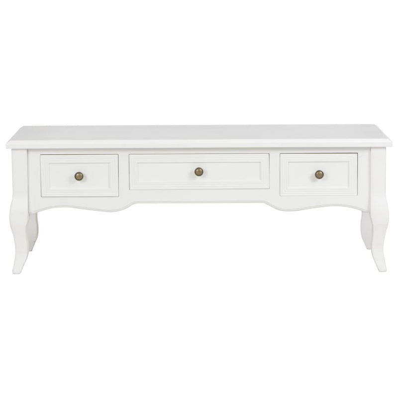 TV Cabinet White 100x35x35 cm Wood