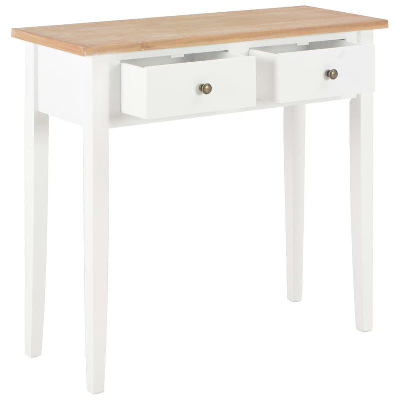 Dressing Console Table White 79x30x74 cm Wood