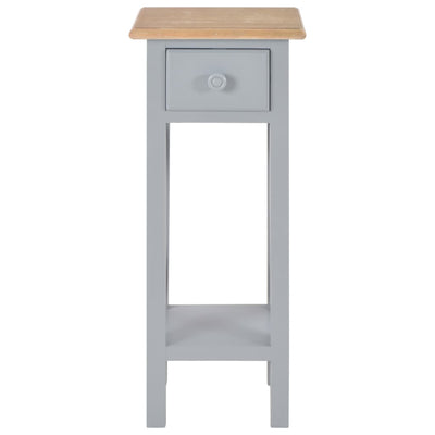 Side Table Grey 27x27x65.5 cm Wood